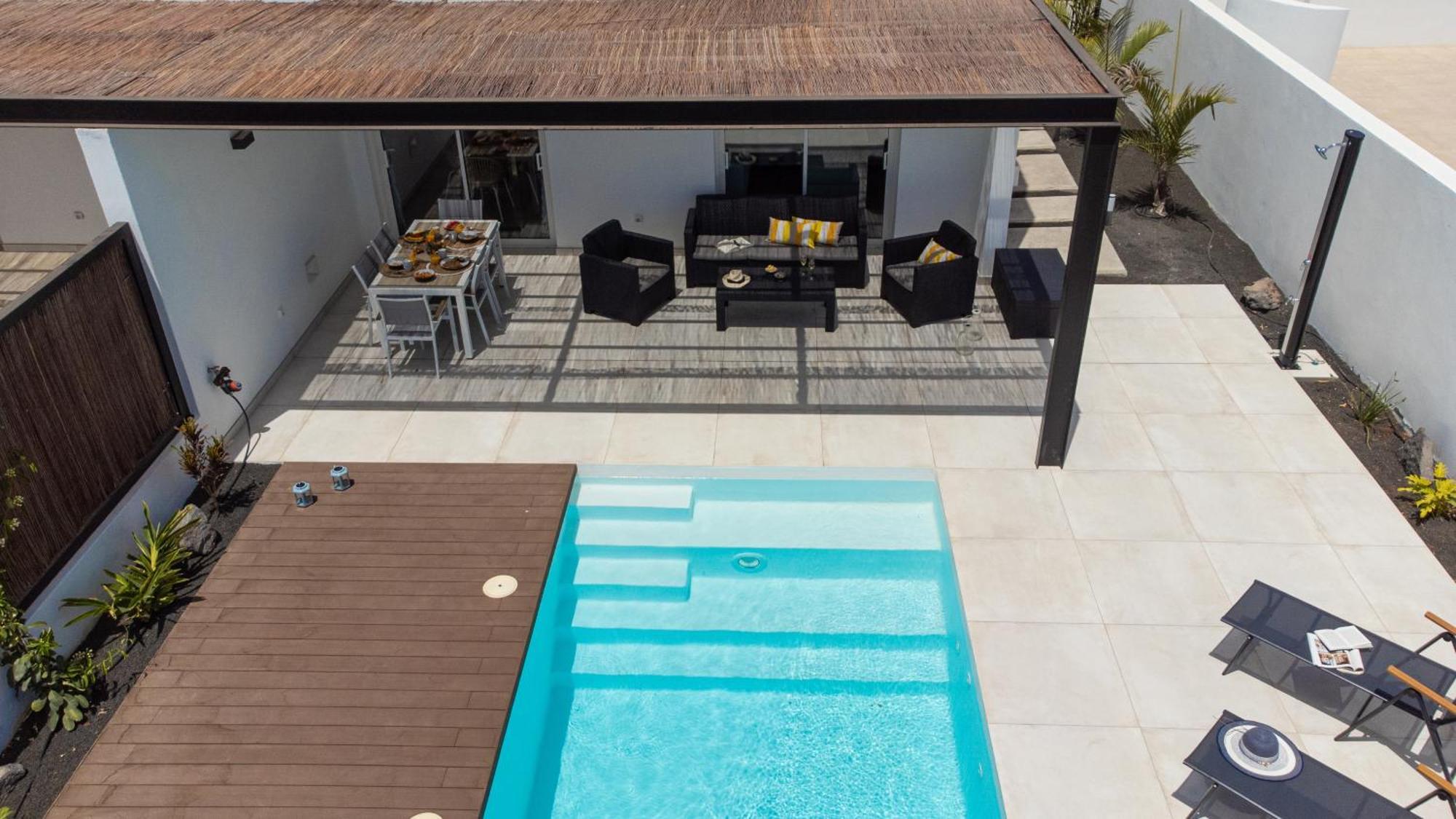 Serena Villa 38 - Heated Pool, Sea Views, Ac, High Speed Internet Playa Blanca  Kültér fotó