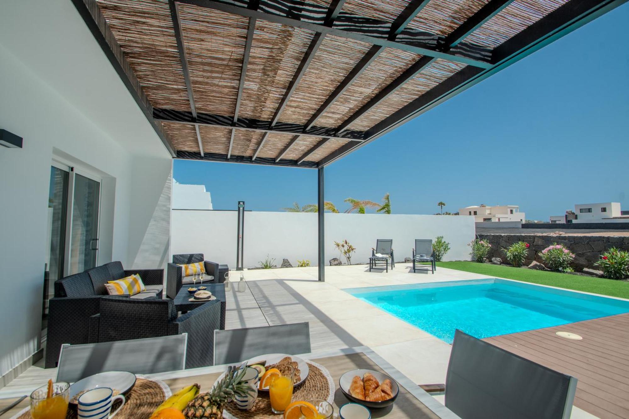 Serena Villa 38 - Heated Pool, Sea Views, Ac, High Speed Internet Playa Blanca  Kültér fotó