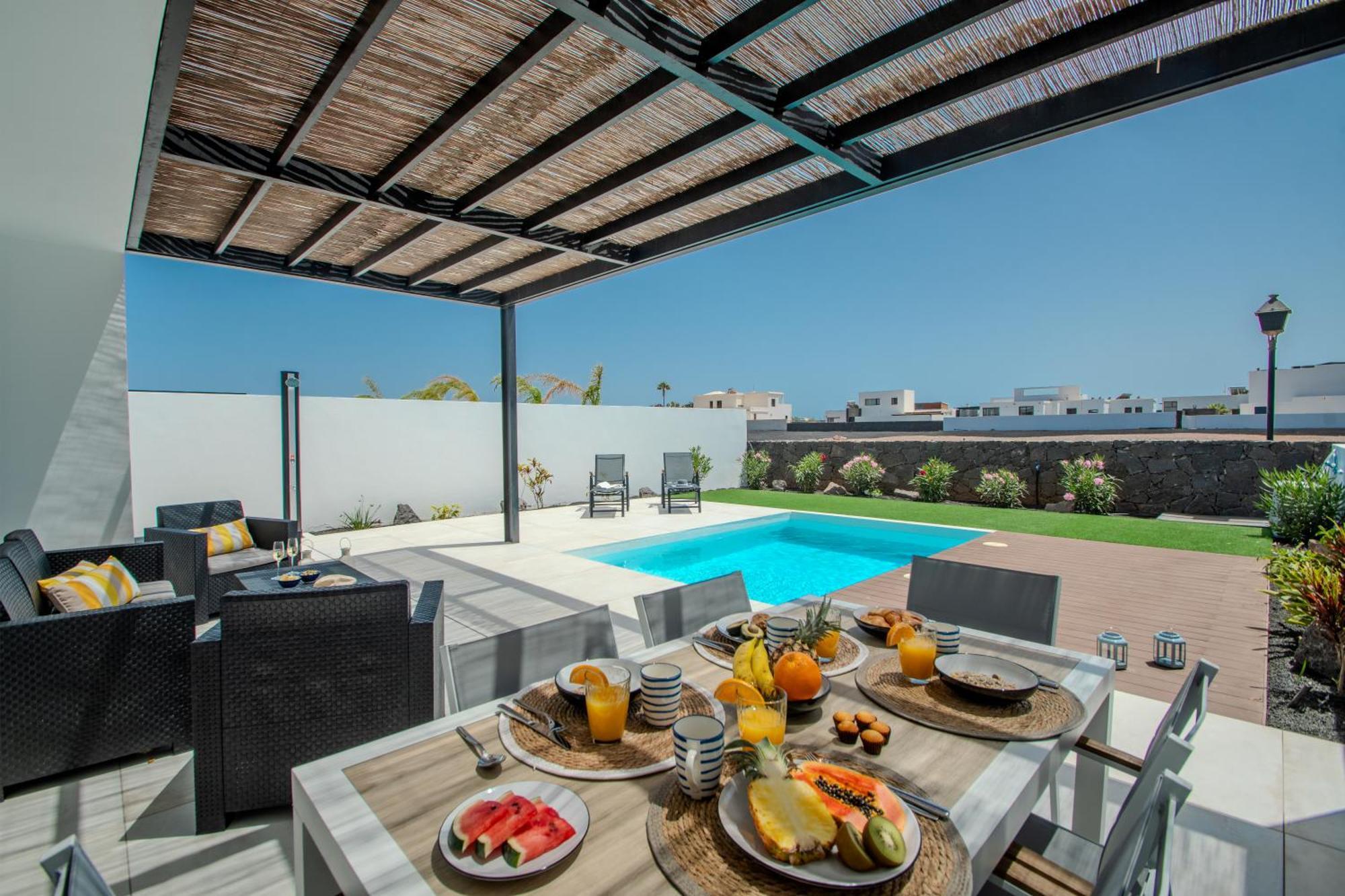 Serena Villa 38 - Heated Pool, Sea Views, Ac, High Speed Internet Playa Blanca  Kültér fotó